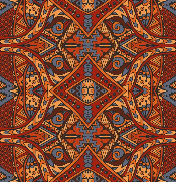 Géométrique ethnique tribal indien print — Image vectorielle