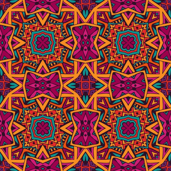 Colorat tribal fără sudură patten — Vector de stoc