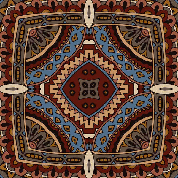 Abstrato mosaico étnico padrão vetor sem costura — Vetor de Stock