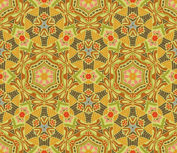 Бесшовный рисунок мозаики каракули — стоковый вектор