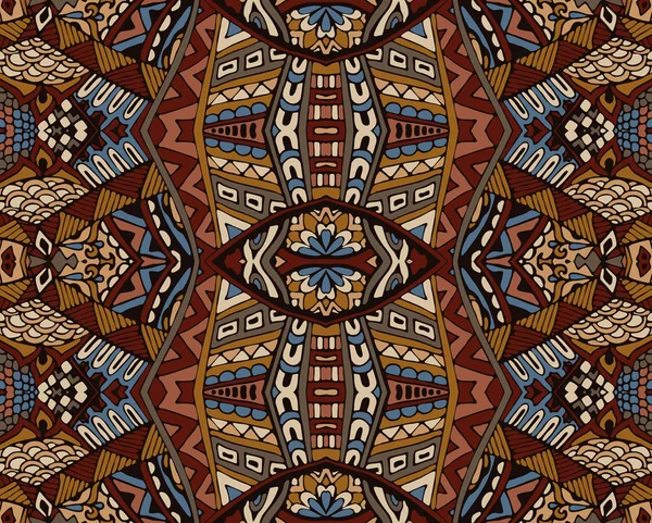 Ethnic geometric striped seamless tribal  pattern — Stock Vector