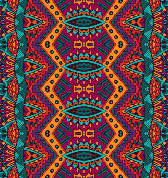 Etnia padrão ornamental tribal colorido — Vetor de Stock