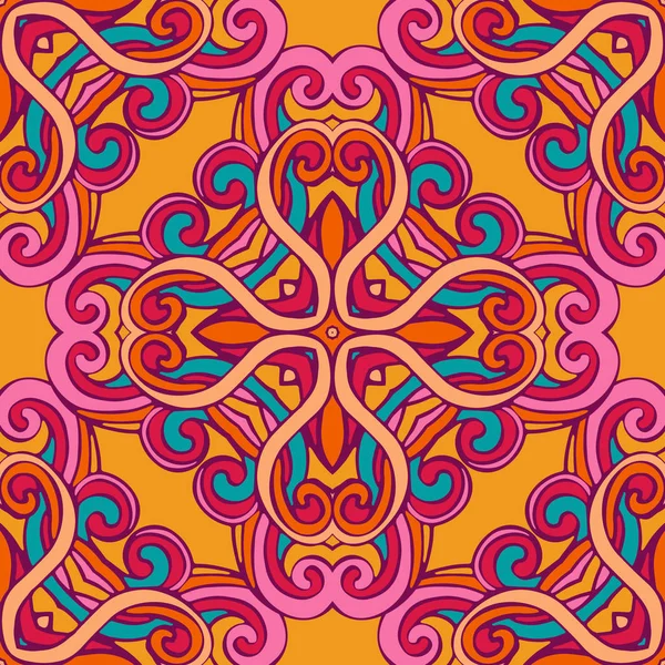 Colorido festivo abstracto baldosas patrón vectorial — Vector de stock