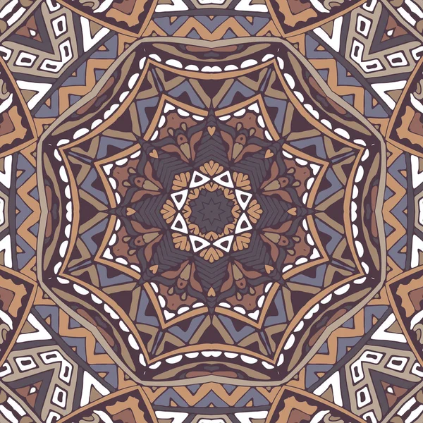 Абстрактная мозаика бесшовный узор орнаментальный — стоковый вектор