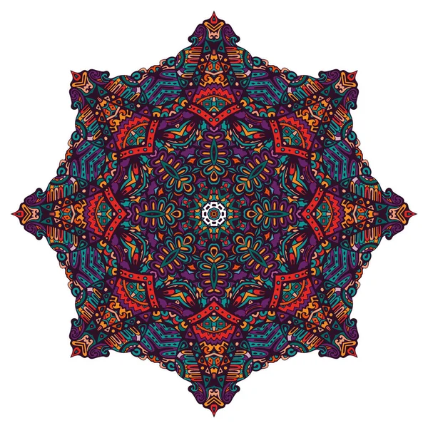 Abstrakte Mandala Blumenmuster ornamental — Stockvektor