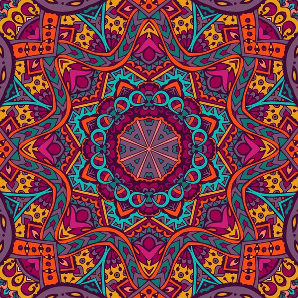 Vecteur mandala coloré fête abstraite — Image vectorielle