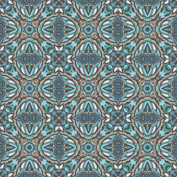 Damasco azulejos sin costura diseño de vectores — Archivo Imágenes Vectoriales