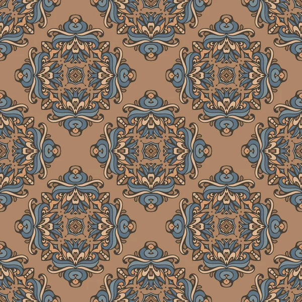 Ethnic vintage tiles geometric print — Stock Vector