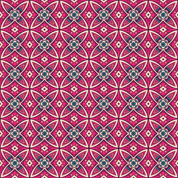 幾何学的な装飾的なタイル パターン デザインのベクトル. — ストックベクタ