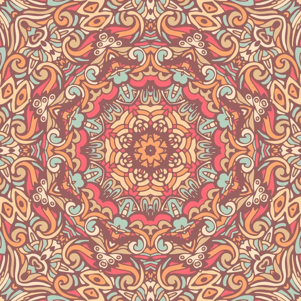 Kleurrijke naadloze mandala patroon — Stockvector