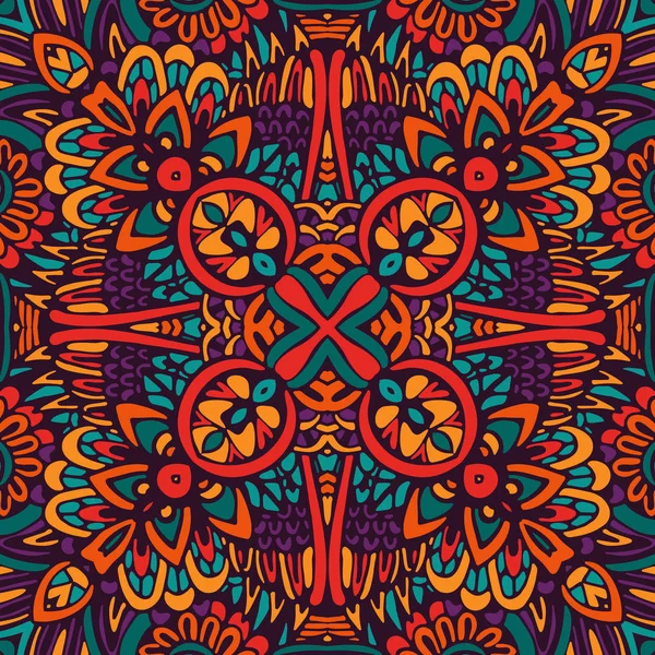Motif de mandala sans couture coloré — Image vectorielle