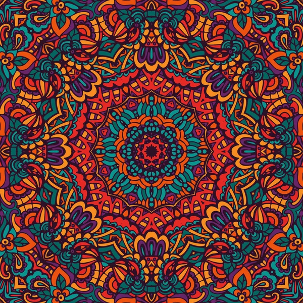 Mandala doodle uroczysty wzór — Wektor stockowy