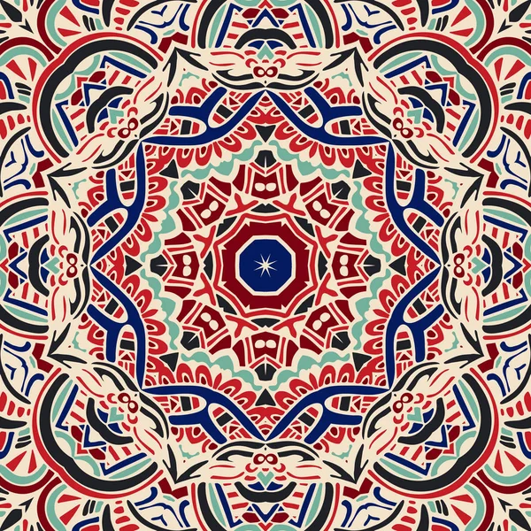 Mandala floral fond du festival — Image vectorielle