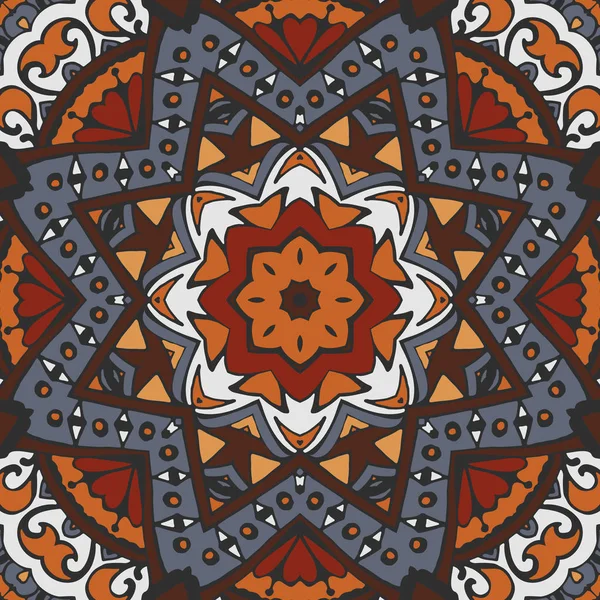 Vektor abstrakte ethnische florale Muster — Stockvektor