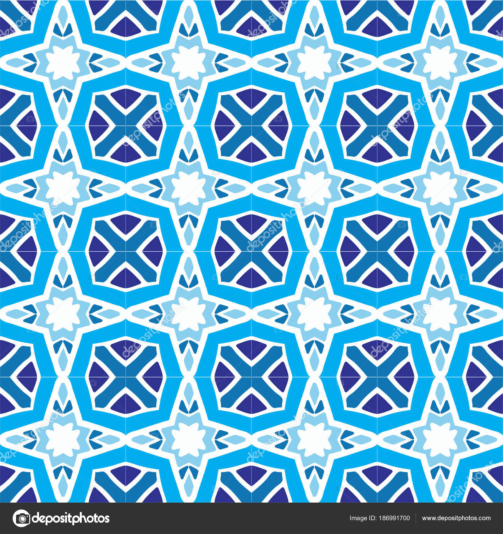 Abstract Blue Square Tile Geometric Pattern Stock Vector Abstract Blue Square Tile Geometric Pattern Stock Vector