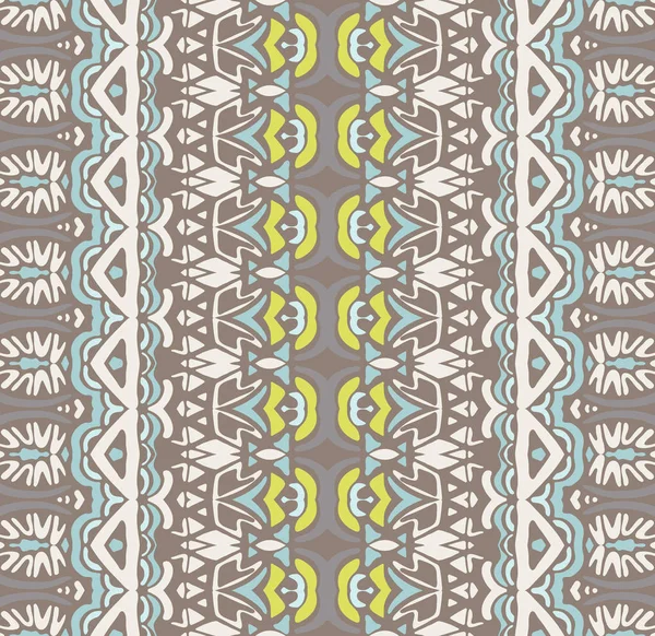 Abstrakte Folk ethnische geometrische nahtlose Muster Ornament — Stockvektor