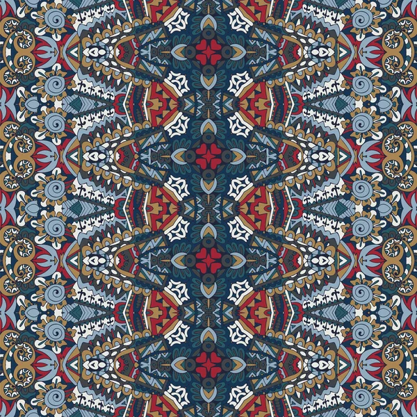 Tribal vintage abstrait géométrique ethnique sans couture motif ornemental. — Image vectorielle