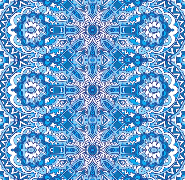 Naadloze vector patroon blauw abstract winter achtergrond — Stockvector