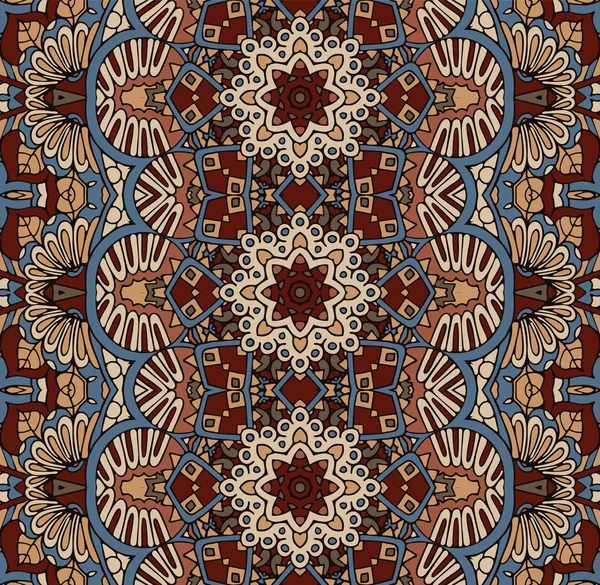 Modèle vectoriel sans couture art africain batik ikat . — Image vectorielle