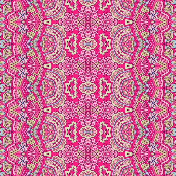 Resumen festivo colorido grunge vector étnico patrón tribal — Archivo Imágenes Vectoriales