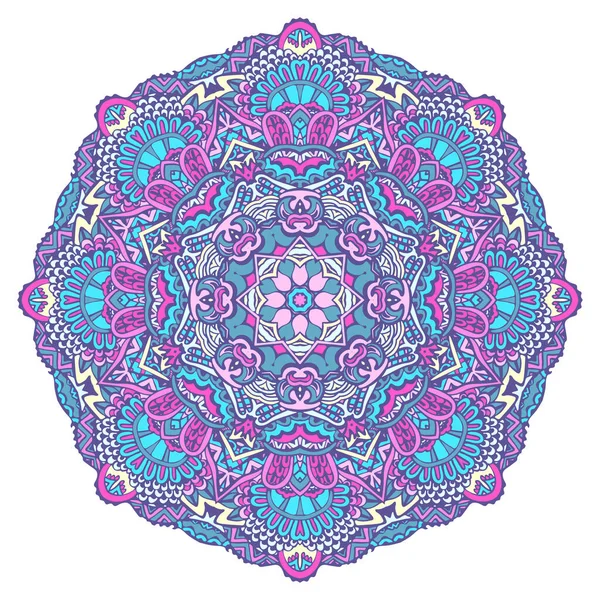 Mandala doodle líneas decoradas de fondo. Abstracto geométrico azulejos boho étnico sin costura patrón ornamental. — Archivo Imágenes Vectoriales