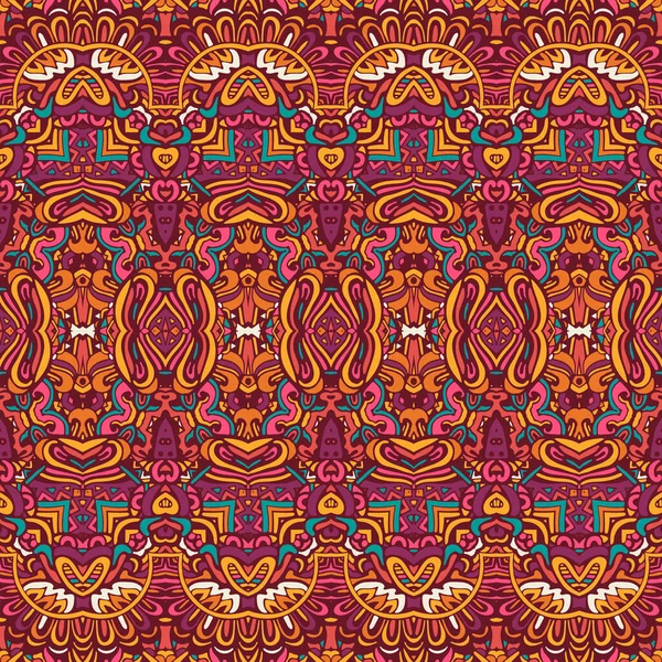Festival Coloré Autour Mandala Ethnique Illustration Vectorielle Sur Fond Blanc — Image vectorielle