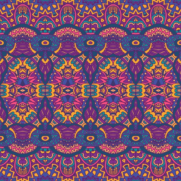 Modèle Bohème Ethnique Tribal Coloré Abstrait Motif Bohème Géométrique Nomade — Image vectorielle