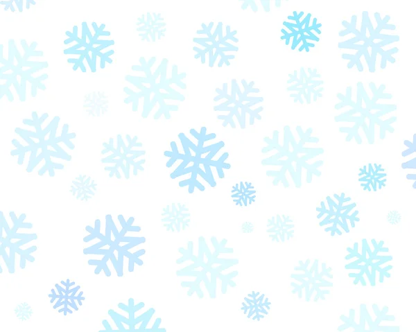 Copos de nieve de Navidad sobre fondo blanco, gráfico vectorial para web — Vector de stock