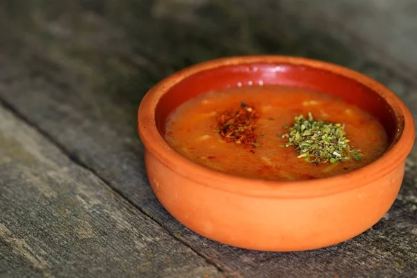 Eine Schüssel Heiße Suppe — Stockfoto