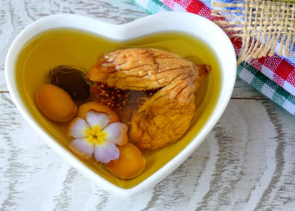 Оливковое Масло Инжир Грецкие Орехи — стоковое фото