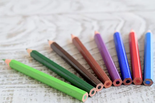 Crayons Coloridos Para Pintura Pintura — Fotografia de Stock