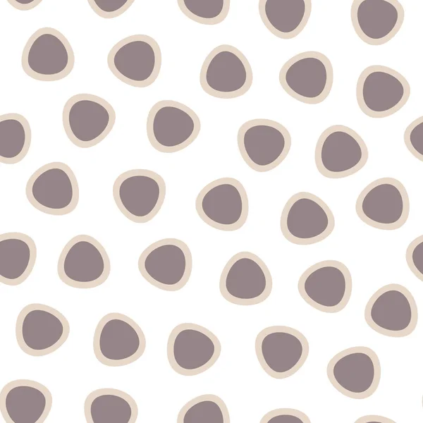 Vector Mosaic Abstract Dots on White seamless pattern background. — Stock Vector