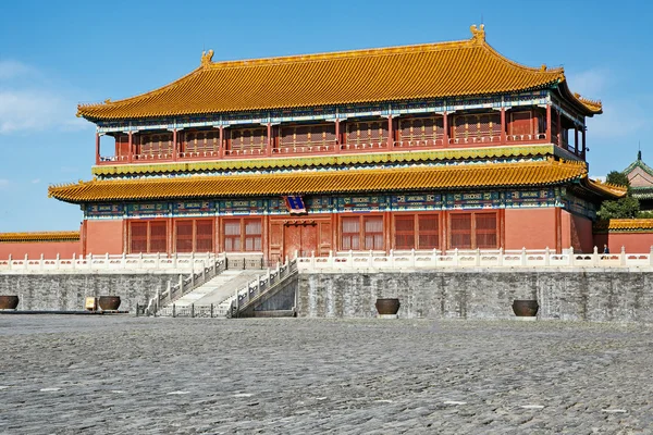 Traditional Chinese Building, Forbidden City in Beijing, clean sunny day — Stock Photo, Image