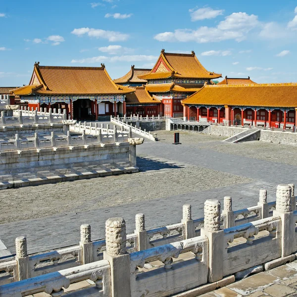 Traditional Chinese Building, Forbidden City in Beijing, clean sunny day — Stock Photo, Image