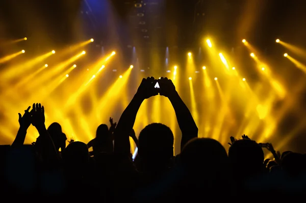 Konser sahne önünde fotoğraf çekmek