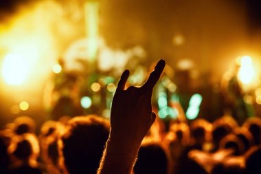 Kalabalık konser tezahürat