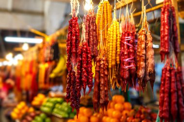 Fındık churchhela ile ulusal Gürcü tatlılar