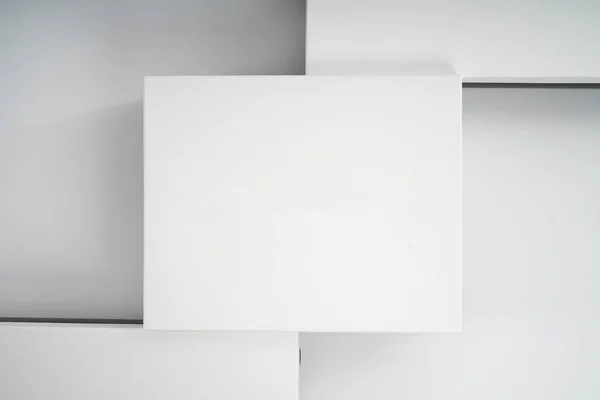 Diseño Una Caja Individual Para Botines Piel Composición Para Promoción —  Fotos de Stock