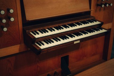 Kapalı mekanda müzik aleti. makro