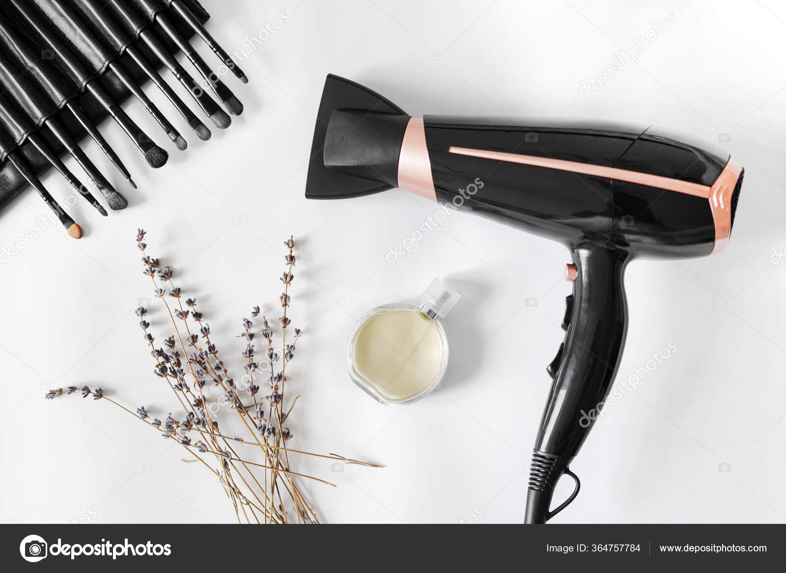 Hair Dryer White Background Home Care Cosmetics Hair Care Stock Photo by  ©ruseyskiy 364757784