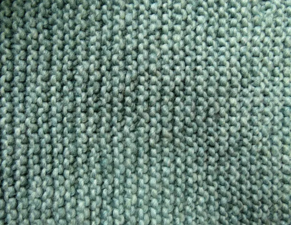 Green knitted background — Stock Photo, Image