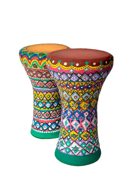 Dos tambores de copa (también tambor de cáliz, tarabuka, darbuka, debuka ) — Foto de Stock
