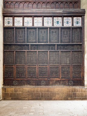 Mashrabiya cephe, El Sehemy house, Cairo, Mısır