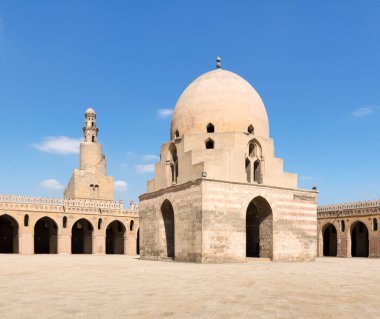 Courtyard of Ibn Tulun Mosque, Cairo, Egypt clipart