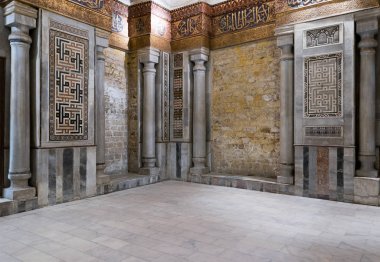 Kenotaph çevreleyen süslü mermer duvarların iç görünüm