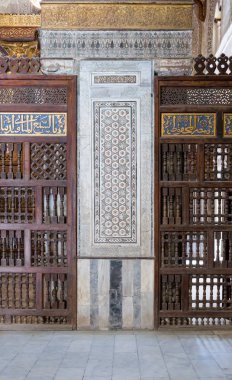 Bir dekoratif mozaik mermer renkli panel mimari detay