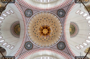 Süslü tavan Süleymaniye Camii, Istanbul, Türkiye