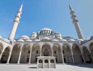 Süleymaniye Camii, üçüncü Hill Istanbul, Türkiye, bulunan bir Osmanlı imparatorluk Camii ve kentin ikinci büyük Camii