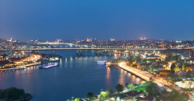 Istanbul şehir manzaralı Pierre Loti Teleferik istasyonu, Eyüp İlçesi, Istanbul, Türkiye'den