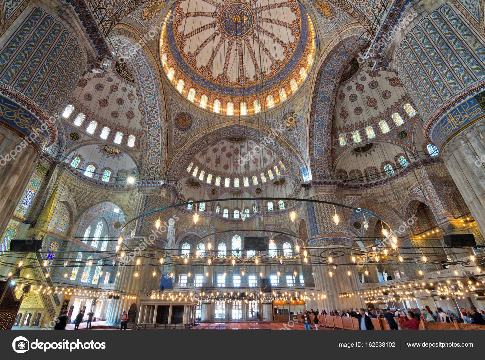 Interior Of Sultan Ahmed Mosque Blue Mosque Istanbul